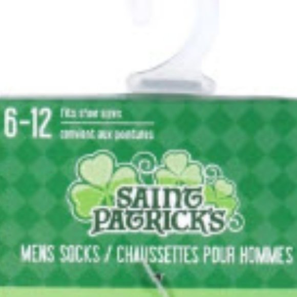 *3/$15 Mens LET'S SHAM ROCK Lucky St. Paddys Day Socks - Picture 3 of 4